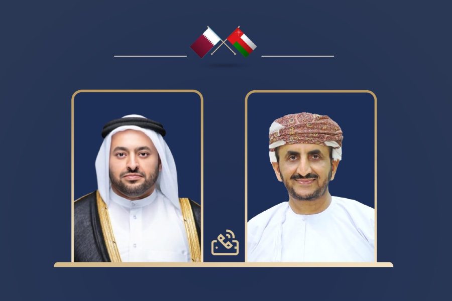Political Undersecretary in a call with Qatari Minister of State for Foreign Affairs
