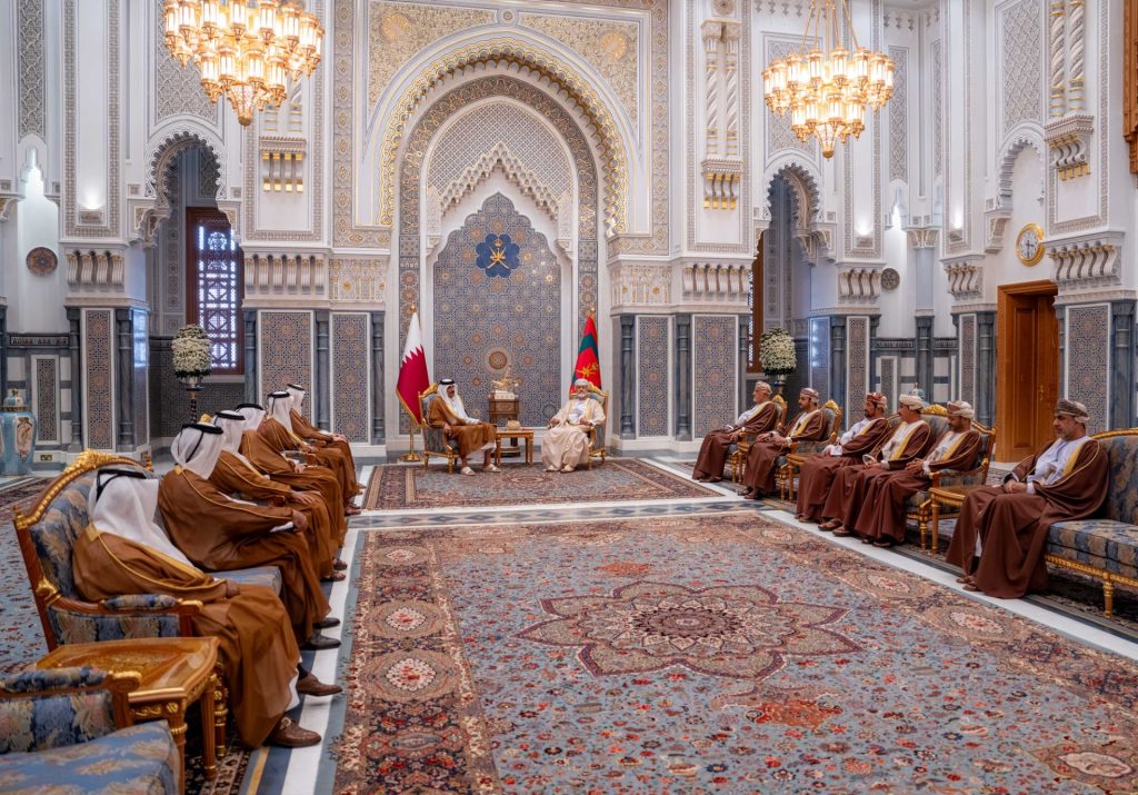 His Majesty and Emir of Qatar discuss regional developments