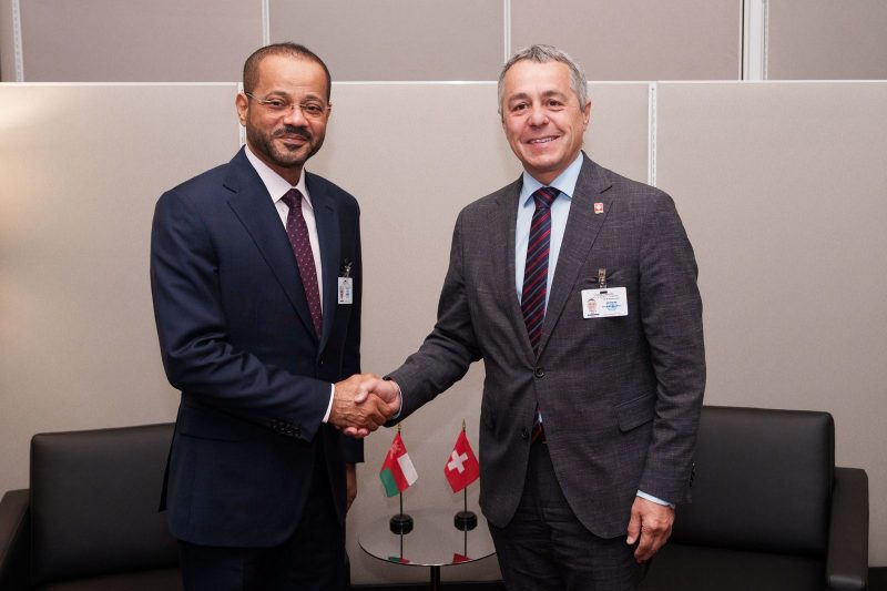 معالي السيد وزير الخارجية يلتقي نظيره السويسري في نيويورك