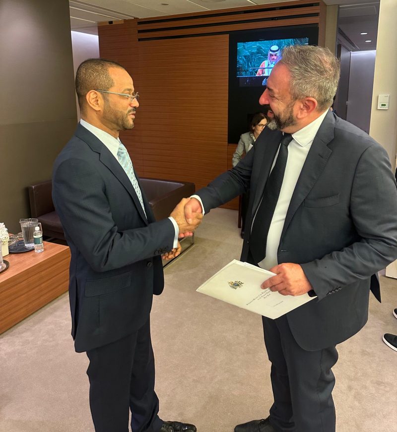 معالي السيد وزير الخارجية يلتقي وزير الشؤون الخارجية في جمهورية سان مارينو