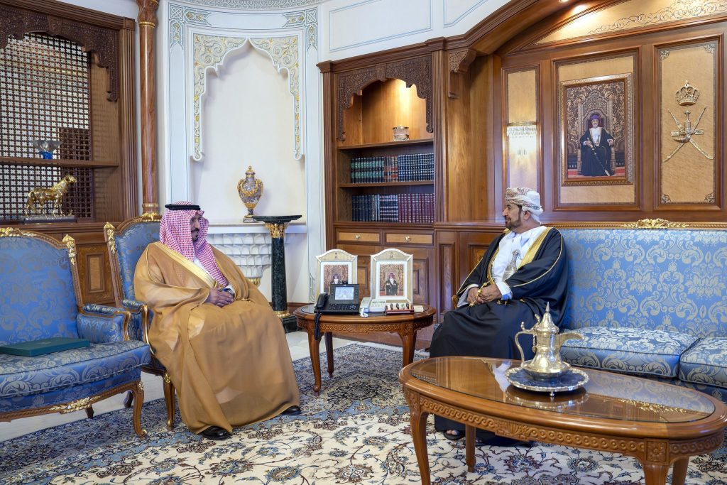 صاحب الجلالة السلطان المعظم يتلقى رسالة خطيه من خادم الحرمين الشريفين