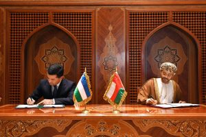 Sayyid Badr meeting with Uzbek Foreign Minister