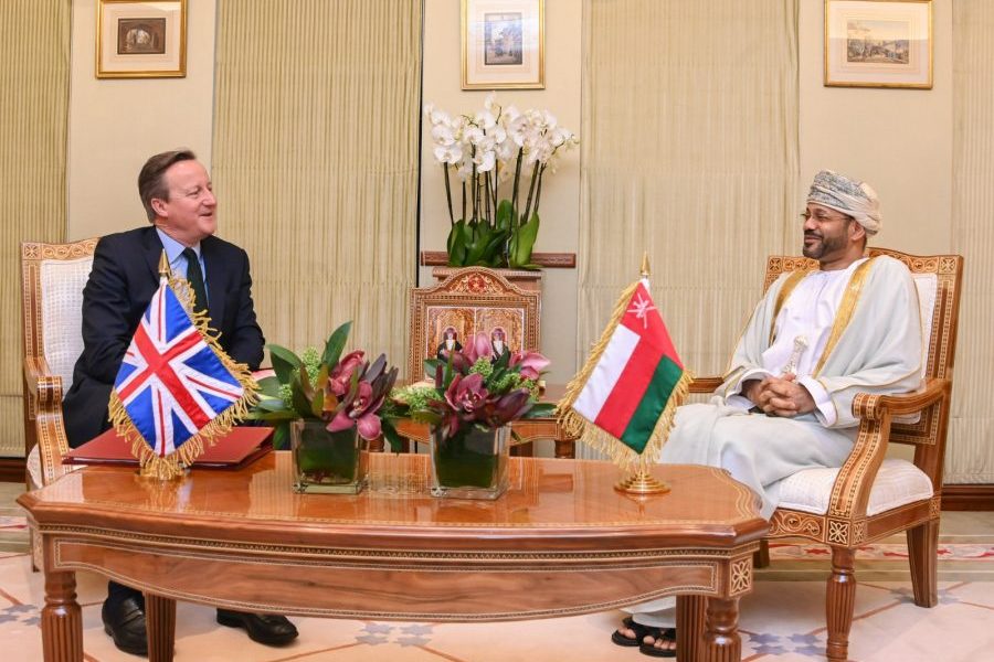 Sayyid-Badr-receives-UK-Foreign-Secreteary-David-Cameron