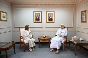 Shaikh Khalifa meets Dr. Bouthaina Shaaban, Political and Media Advisor to the President of the Syrian Arab Republic