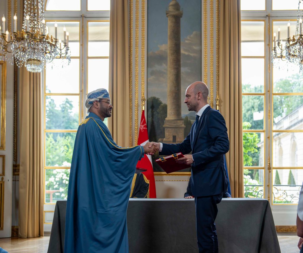 His Majesty and French President witness signing of agreements