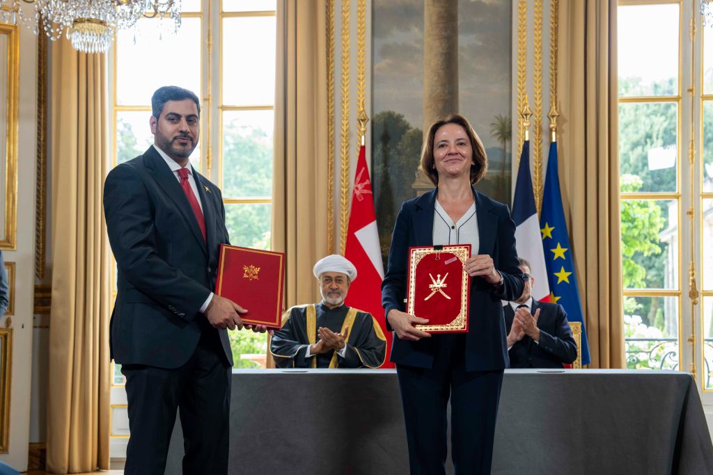 His Majesty and French President witness signing of agreements