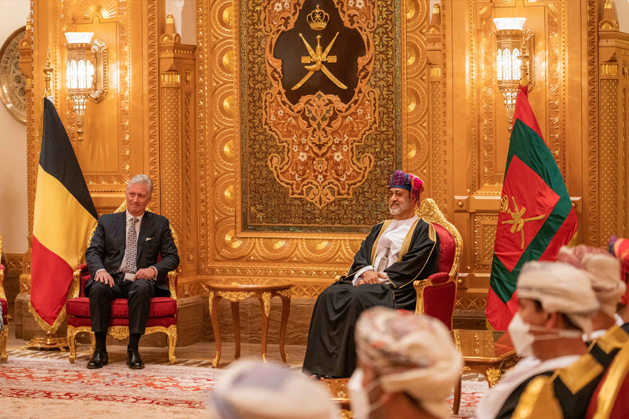 Sultan-Haitham-receives-King-Belgium