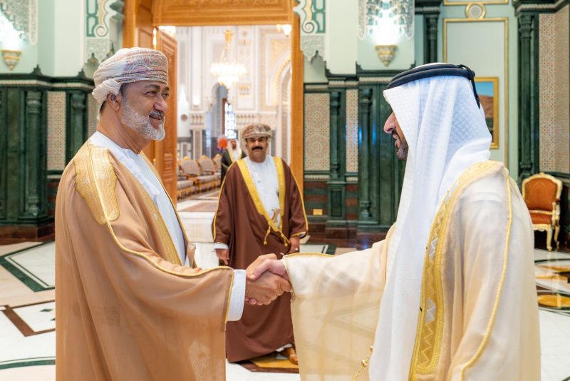 جلالة السلطان المعظم يستقبل ولي عهد دبي نائب رئيس الوزراء ووزير الدفاع بدولة الإمارات