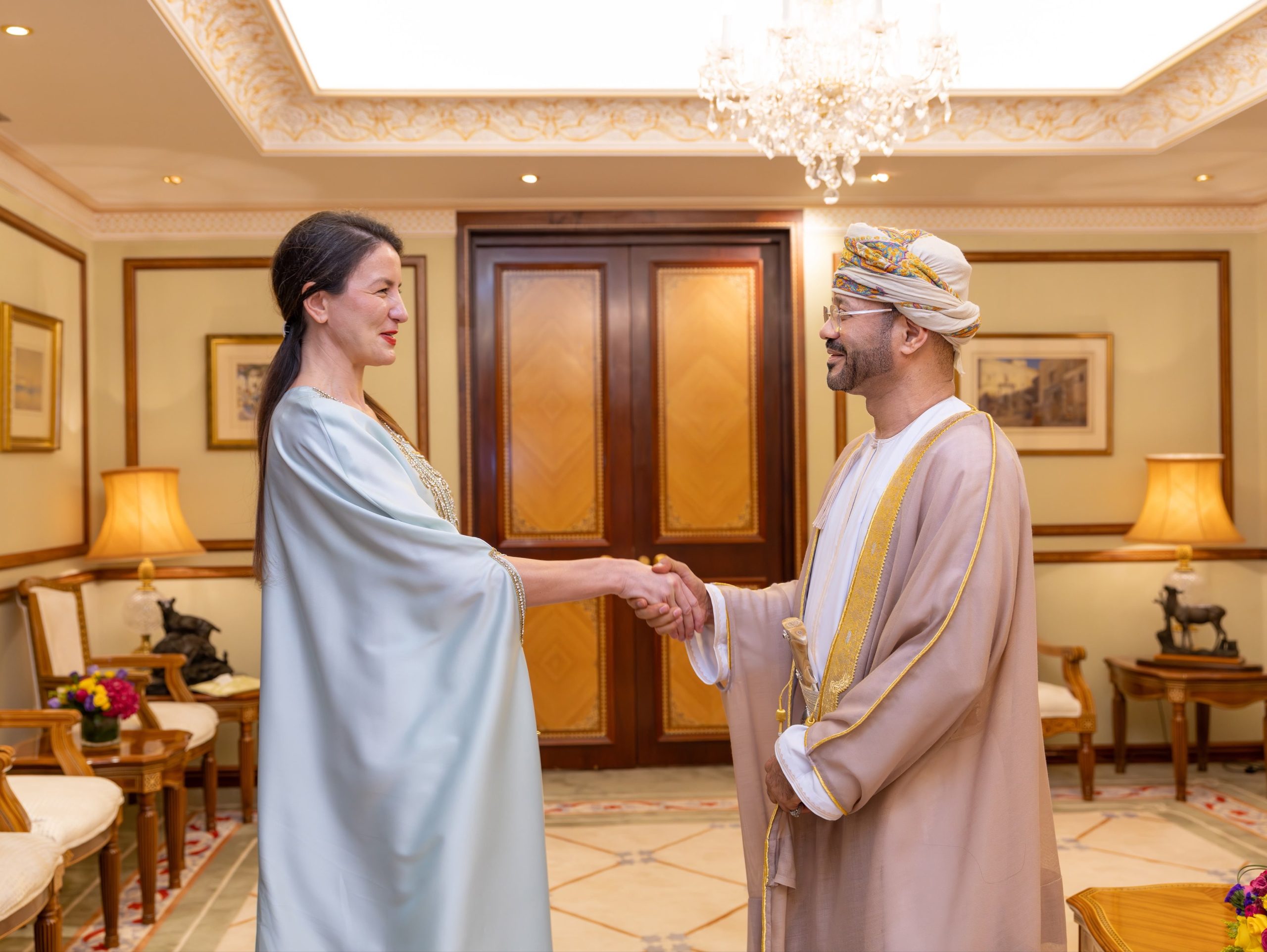 معالي السيد وزير الخارجية يستقبل سفيرة أوكرانيا