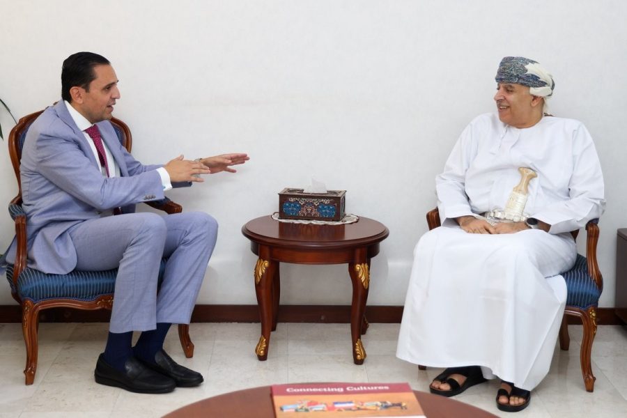 سعادة الشيخ وكيل وزارة الخارجية للشؤون الإدارية والمالية يستقبل سفير الجمهورية اللبنانية