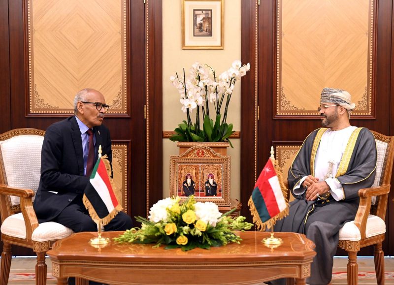 His Majesty the Sultan receives a message from the President of Sudan