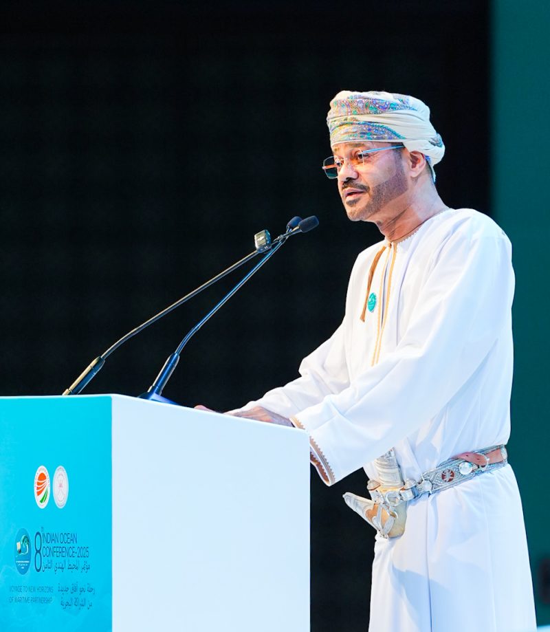 Foreign Minister Sayyid Badr Albusaidi speaks to 8th Indian Ocean Conference in Oman