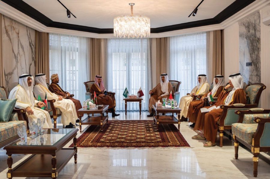 Participation of His Excellency Sayyed Badr Al Busaidi, Minister of Foreign Affairs, in the forty-fourth extraordinary ministerial meeting of the Gulf Cooperation Council, in Uzbekistan.