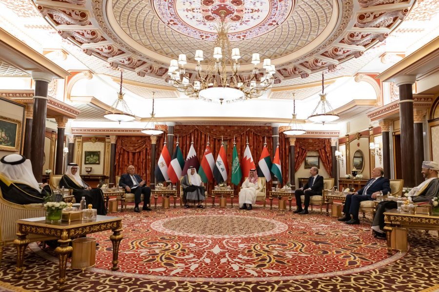 Sayyid-Badr-at-meeting--of-Foreign-MInisters-of-GCC-Egypt-Jordan-Iraq