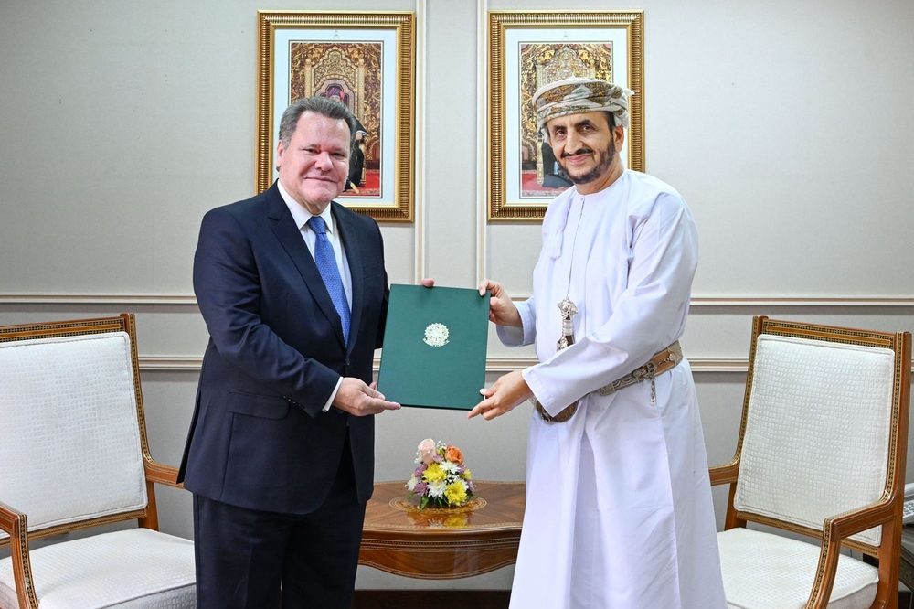 The Undersecretary of State for Political Affairs receives copies of the credentials of the ambassadors of Brazil, Uzbekistan, and Iran