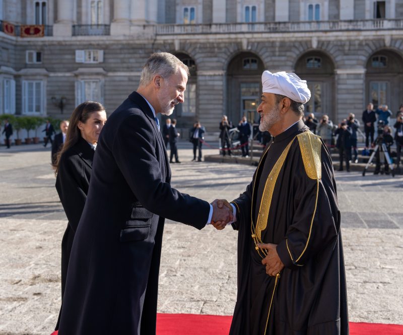 Official reception for His Majesty in Madrid