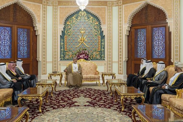 His Majesty the Sultan receives the foreign ministers of the Gulf Cooperation Council countries