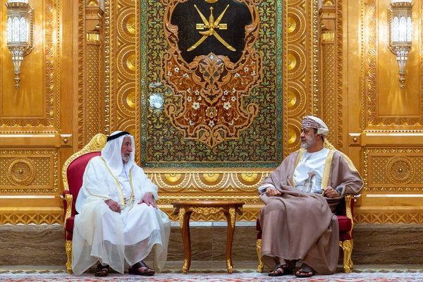 His Majesty receives the Ruler of Sharjah