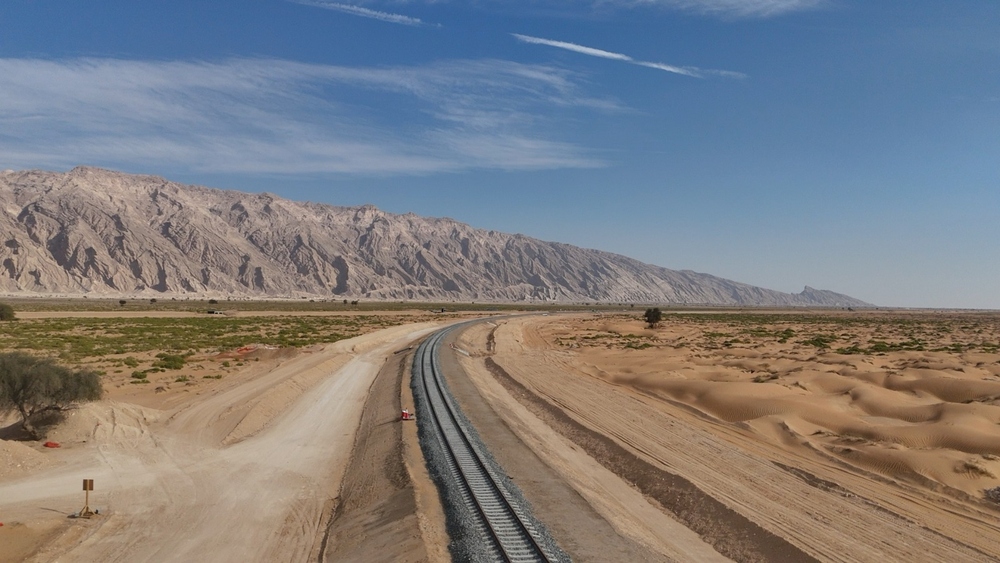 40% completion of the Oman–UAE railway link project
