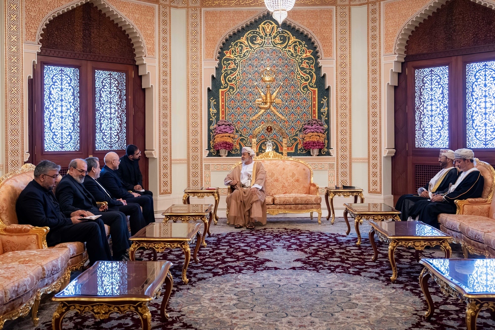 His Majesty receives Speaker of the Iranian Parliament