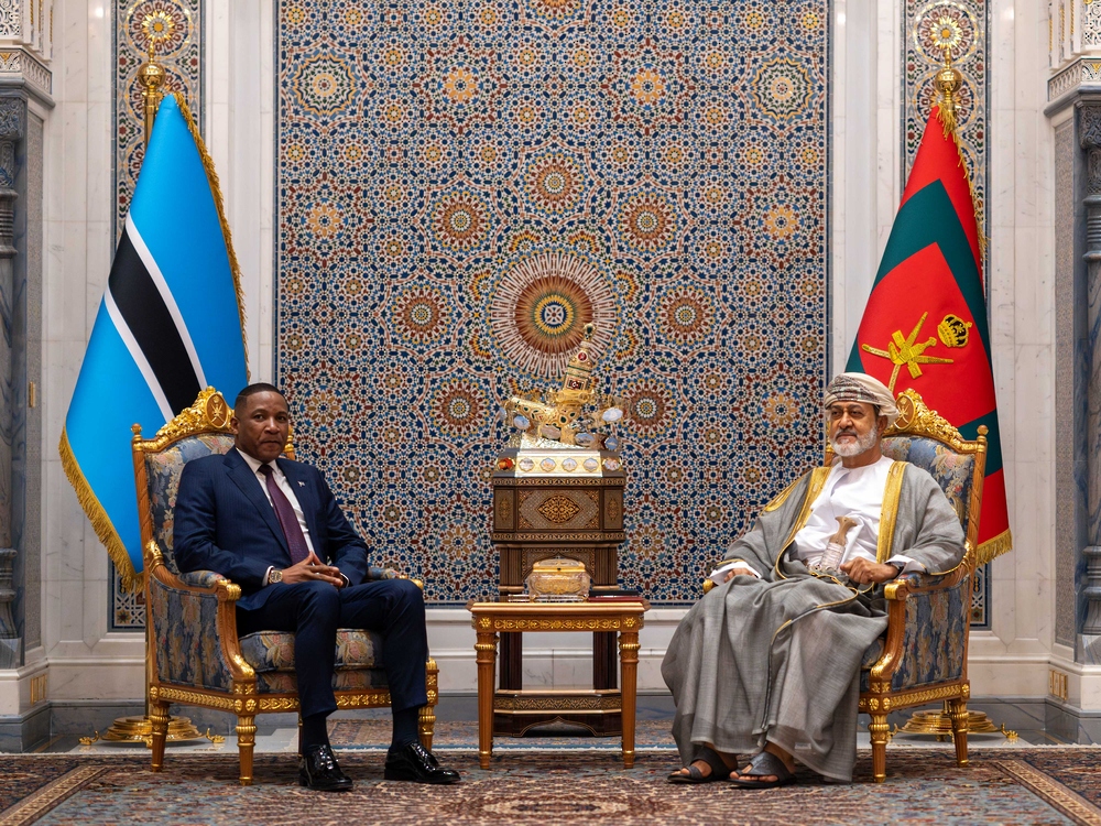 His Majesty receives President of Botswana